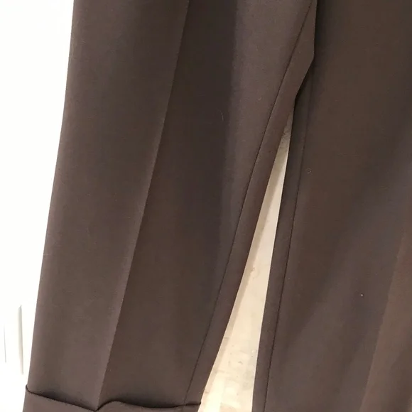 DONCASTER {6} Pants with Cuffs in Chocolate Brown - Picture 3 of 5